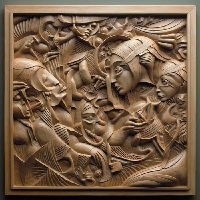 نموذج ثلاثي الأبعاد لآلة CNC 3D Art 